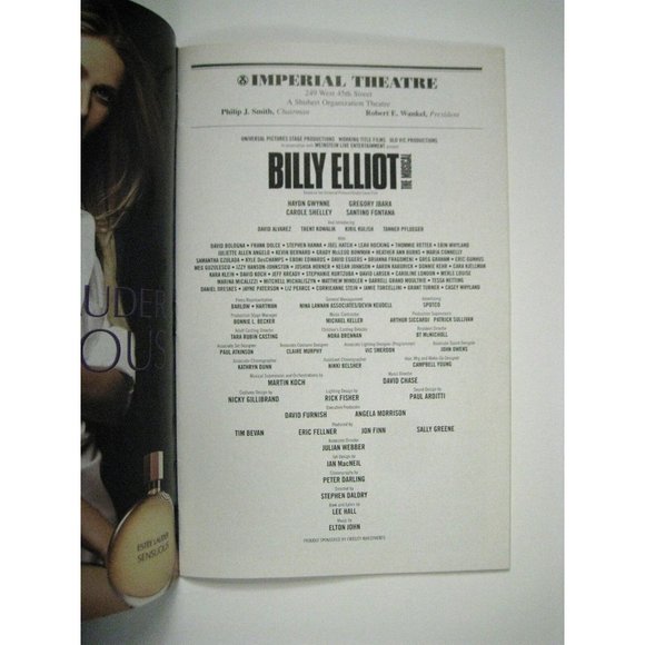 Billy Elliot Playbill 2009 Imperial Theatre Flyer Ticket Photo of David Alvarez - Picture 7 of 11